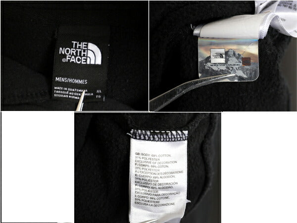 ノースフェイス 両面 プリント スウェット フード パーカー メンズ XL The North Face アウトドア トレーナー プルオーバー 薄手 ブラック