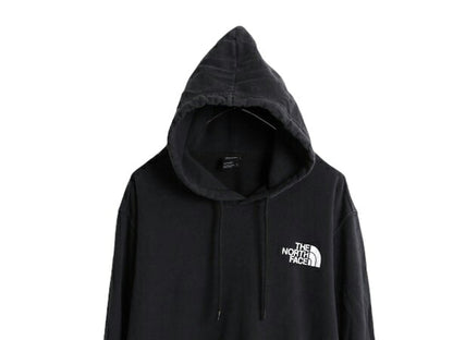 ノースフェイス 両面 プリント スウェット フード パーカー メンズ XL The North Face アウトドア トレーナー プルオーバー 薄手 ブラック