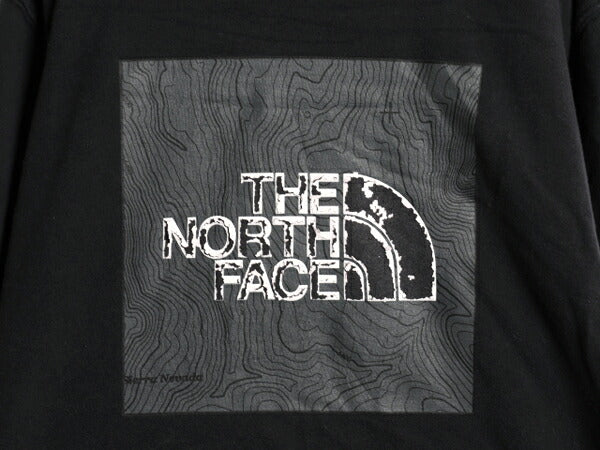 ノースフェイス 両面 プリント スウェット フード パーカー メンズ XL The North Face アウトドア トレーナー プルオーバー 薄手 ブラック