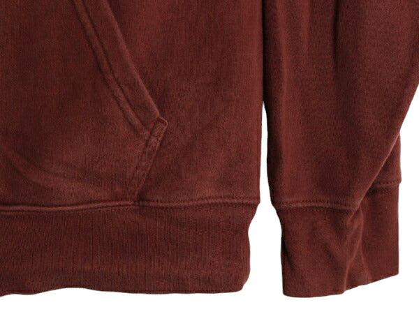 ノースフェイス プリント スウェット フード パーカー メンズ L 古着 The North Face プルオーバー 裏起毛 トレーナー アウトドア 薄手 茶
