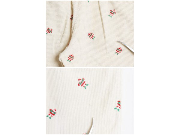 70s 80s USA製 ブルックスブラザーズ 総柄 太畝 コーデュロイ パンツ 実寸 33 29 古着 ヴィンテージ サンタ ノータック ストレート コーズ