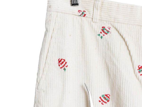 70s 80s USA製 ブルックスブラザーズ 総柄 太畝 コーデュロイ パンツ 実寸 33 29 古着 ヴィンテージ サンタ ノータック ストレート コーズ