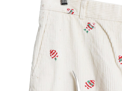 70s 80s USA製 ブルックスブラザーズ 総柄 太畝 コーデュロイ パンツ 実寸 33 29 古着 ヴィンテージ サンタ ノータック ストレート コーズ