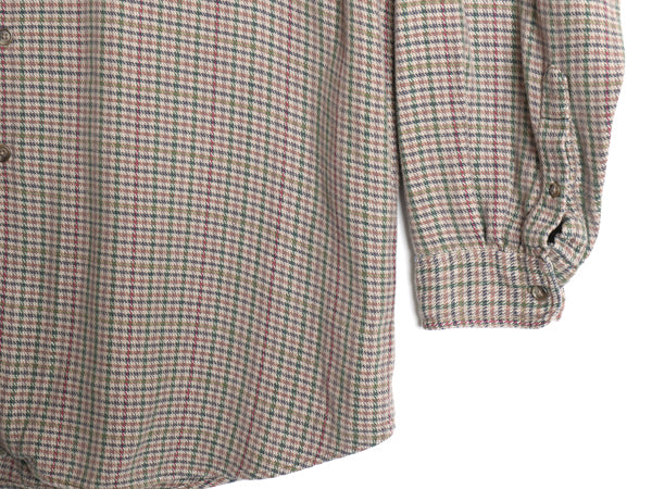 90s オービス チェック ボタンダウン 長袖 フランネル シャツ メンズ XL オールド 旧タグ アウトドア 長袖シャツ ネルシャツ 大きいサイズ