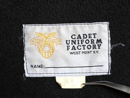 00s ★ 米軍実物 USMA カデット コート メンズ M / 古着 オールド ミリタリー 軍物 陸軍 WEST POINT フード ジャケット メルトン ウール 黒