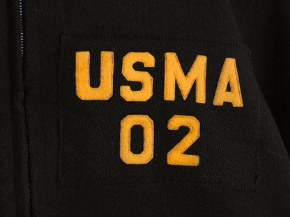 00s ★ 米軍実物 USMA カデット コート メンズ M / 古着 オールド ミリタリー 軍物 陸軍 WEST POINT フード ジャケット メルトン ウール 黒