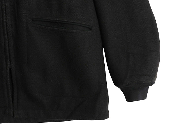 00s ★ 米軍実物 USMA カデット コート メンズ M / 古着 オールド ミリタリー 軍物 陸軍 WEST POINT フード ジャケット メルトン ウール 黒