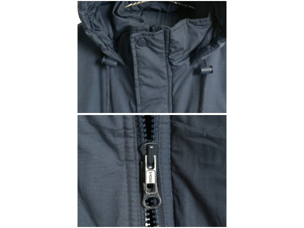 90s インディアンズ 中綿 ナイロン ベンチ コート メンズ L / オールド MLB オフィシャル ジャケット スタジャン ブルゾン 大リーグ 当時物