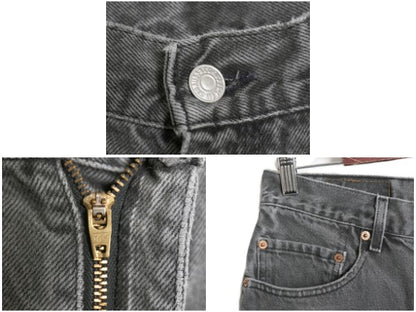 00s リーバイス 550 ブラック デニム パンツ メンズ 33 31 / 古着 オールド リラックス フィット テーパード ジーンズ ジーパン 赤タブ 黒