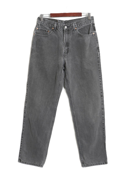 00s リーバイス 550 ブラック デニム パンツ メンズ 33 31 / 古着 オールド リラックス フィット テーパード ジーンズ ジーパン 赤タブ 黒