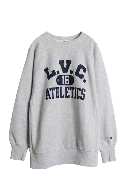 90s  ★ チャンピオン リバースウィーブ 3段 カレッジ プリント スウェット メンズ XL / オールド トレーナー 裏起毛 灰 大きいサイズ