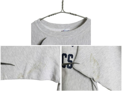 90s  ★ チャンピオン リバースウィーブ 3段 カレッジ プリント スウェット メンズ XL / オールド トレーナー 裏起毛 灰 大きいサイズ