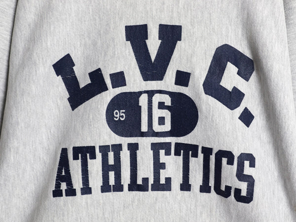 90s  ★ チャンピオン リバースウィーブ 3段 カレッジ プリント スウェット メンズ XL / オールド トレーナー 裏起毛 灰 大きいサイズ