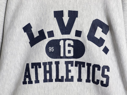 90s  ★ チャンピオン リバースウィーブ 3段 カレッジ プリント スウェット メンズ XL / オールド トレーナー 裏起毛 灰 大きいサイズ