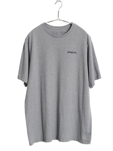 パタゴニア 両面 プリント 半袖 Tシャツ メンズ L / 21年製 アウトドア グラフィック アート イラスト バックプリント カットソー グレー