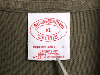 ブルックスブラザーズ 鹿の子 半袖 ポロシャツ メンズ XL / 半袖シャツ ワンポイント カットソー トップス コットン シンプル 大きいサイズ