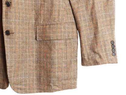 ブルックスブラザーズ テーラード ジャケット メンズ XL 程/ 古着 ウール カシミヤ ブレザー チェック 大きいサイズ マルチカラー トラッド