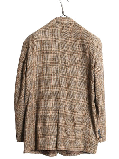 ブルックスブラザーズ テーラード ジャケット メンズ XL 程/ 古着 ウール カシミヤ ブレザー チェック 大きいサイズ マルチカラー トラッド
