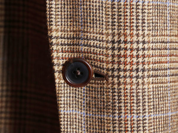 ブルックスブラザーズ テーラード ジャケット メンズ XL 程/ 古着 ウール カシミヤ ブレザー チェック 大きいサイズ マルチカラー トラッド