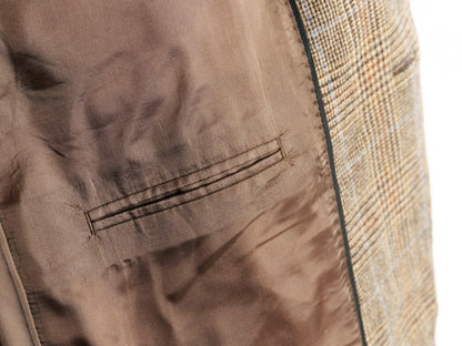 ブルックスブラザーズ テーラード ジャケット メンズ XL 程/ 古着 ウール カシミヤ ブレザー チェック 大きいサイズ マルチカラー トラッド