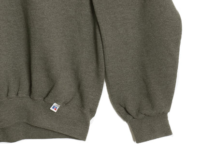 90s ラッセル 無地 スウェット メンズ レディース XXL オールド トレーナー 前V ワンポイント ブランク クルーネック 裏起毛 大きいサイズ