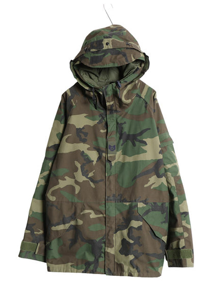 90s 米軍実物 US ARMY ECWCS ゴアテックス ウッドランドカモ 迷彩 ミリタリー ジャケット LARGE REGULAR / 1st GEN ミリタリー 軍物 マンパ