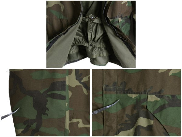 90s 米軍実物 US ARMY ECWCS ゴアテックス ウッドランドカモ 迷彩 ミリタリー ジャケット LARGE REGULAR / 1st GEN ミリタリー 軍物 マンパ
