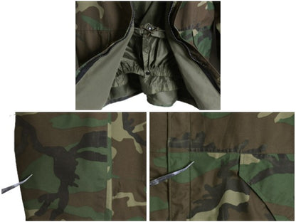 90s 米軍実物 US ARMY ECWCS ゴアテックス ウッドランドカモ 迷彩 ミリタリー ジャケット LARGE REGULAR / 1st GEN ミリタリー 軍物 マンパ