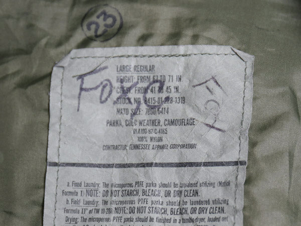 90s 米軍実物 US ARMY ECWCS ゴアテックス ウッドランドカモ 迷彩 ミリタリー ジャケット LARGE REGULAR / 1st GEN ミリタリー 軍物 マンパ
