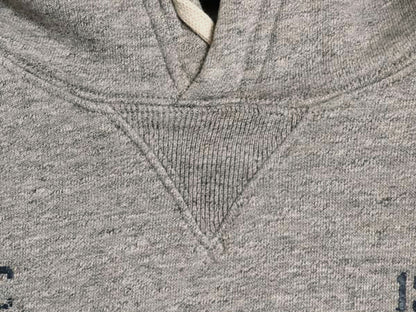  ポロ ラルフローレン プリント スウェット フード パーカー メンズ XL / ヴィンテージ モデル 前V トレーナー 裏起毛 プルオーバー グレー