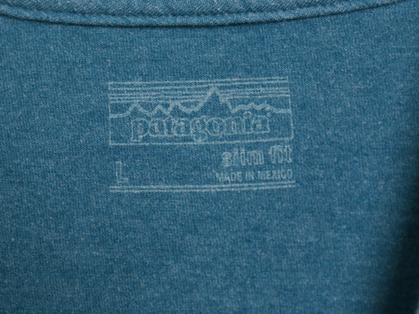 パタゴニア プリント 半袖 Tシャツ メンズ L / 17年製 アウトドア フィッツロイ クレスト グラフィック オーガニック コットン ポリ スリム
