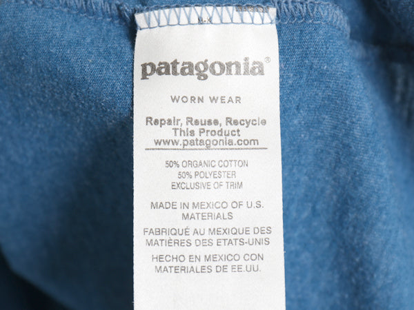 パタゴニア プリント 半袖 Tシャツ メンズ L / 17年製 アウトドア フィッツロイ クレスト グラフィック オーガニック コットン ポリ スリム