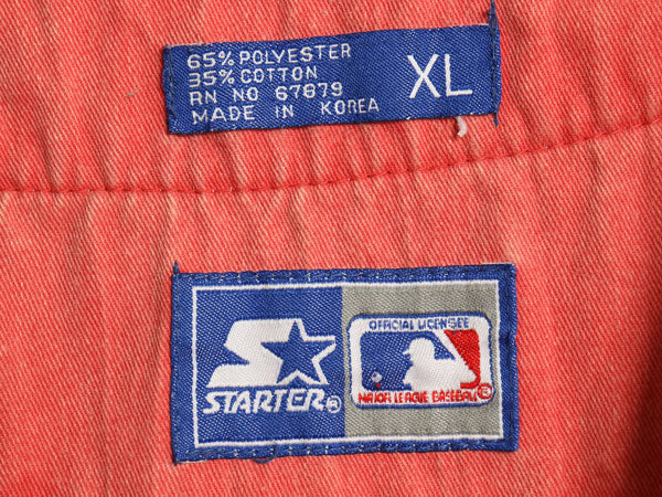 90s レッズ ベースボール シャツ メンズ XL / オールド MLB オフィシャル スターター ユニフォーム ゲームシャツ 半袖シャツ 大きいサイズ
