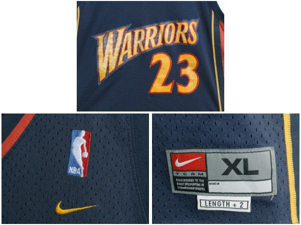 ウォリアーズ メッシュ タンクトップ メンズ XL / NBA オフィシャル ナイキ スウッシュ ユニフォーム ゲームシャツ バスケ 大きいサイズ 紺
