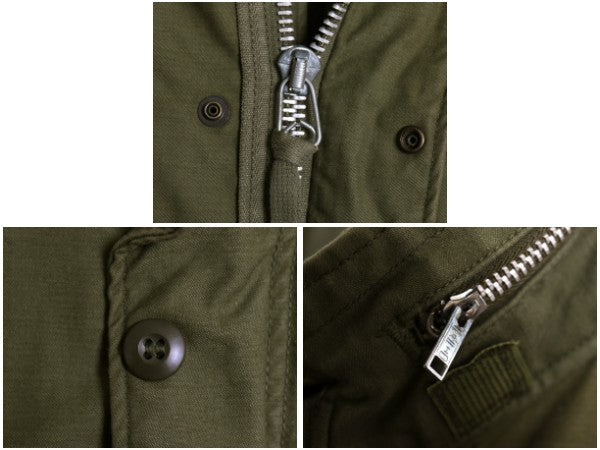 70s ALPHA 社製 米軍実物 US ARMY M-65 フィールド ジャケット SMALL REGULAR 71年製 ヴィンテージ ミリタリー ジャンパー 軍物 2nd アルミ