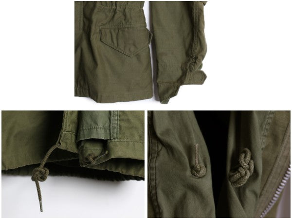 70s ALPHA 社製 米軍実物 US ARMY M-65 フィールド ジャケット SMALL REGULAR 71年製 ヴィンテージ ミリタリー ジャンパー 軍物 2nd アルミ