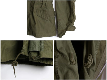 70s ALPHA 社製 米軍実物 US ARMY M-65 フィールド ジャケット SMALL REGULAR 71年製 ヴィンテージ ミリタリー ジャンパー 軍物 2nd アルミ