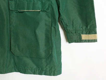 80s USA製 Jos.A.Bank ナイロン マウンテンパーカー ジャケット メンズ XL 程 ヴィンテージ ウール チェック ライナー付き 大きいサイズ 緑