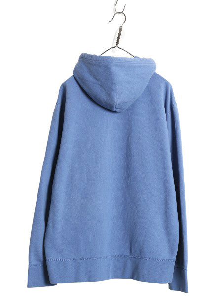 ポロ ラルフローレン スウェット フード パーカー メンズ XL プルオーバー 前V ヴィンテージ モデル 裏起毛 ワンポイント 大きいサイズ 青