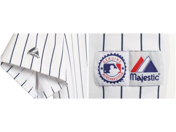 ヤンキース ベースボール シャツ メンズ XL 程 MLB オフィシャル マジェスティック 大リーグ ユニフォーム ゲームシャツ 野球 大きいサイズ