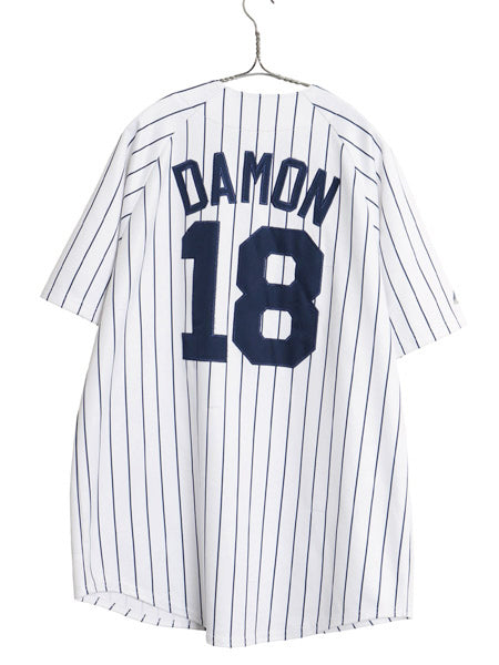 ヤンキース ベースボール シャツ メンズ XL 程 MLB オフィシャル マジェスティック 大リーグ ユニフォーム ゲームシャツ 野球 大きいサイズ