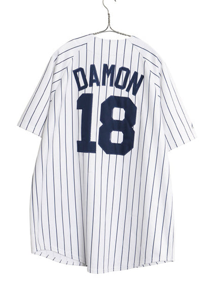 ヤンキース ベースボール シャツ メンズ XL 程 MLB オフィシャル マジェスティック 大リーグ ユニフォーム ゲームシャツ 野球 大きいサイズ