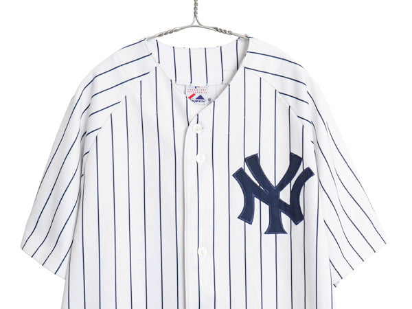 ヤンキース ベースボール シャツ メンズ XL 程 MLB オフィシャル マジェスティック 大リーグ ユニフォーム ゲームシャツ 野球 大きいサイズ