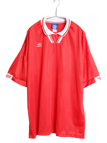 90s USA製 アンブロ サッカー プラクティス シャツ メンズ XL / オールド フットボール ユニフォーム ジャージ ゲームシャツ 大きいサイズ