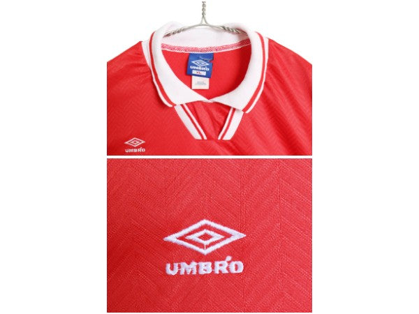90s USA製 アンブロ サッカー プラクティス シャツ メンズ XL / オールド フットボール ユニフォーム ジャージ ゲームシャツ 大きいサイズ