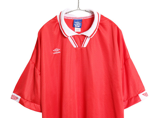 90s USA製 アンブロ サッカー プラクティス シャツ メンズ XL / オールド フットボール ユニフォーム ジャージ ゲームシャツ 大きいサイズ