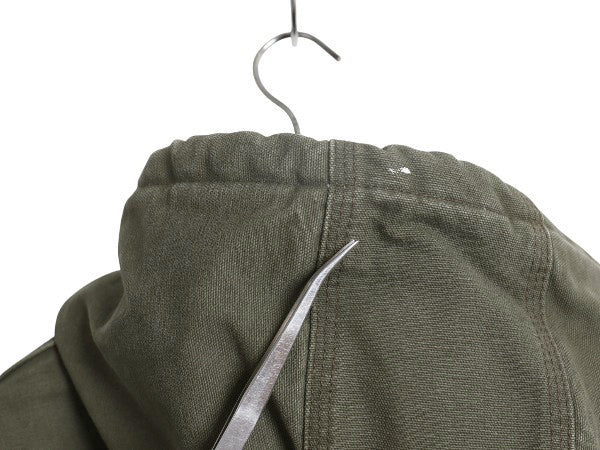 US企画 カーハート アクティブ ジャケット メンズ L 古着 ワーク ダック フード パーカー 中綿 キルティング ライナー ブルゾン ジャンパー