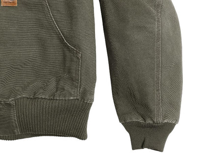 US企画 カーハート アクティブ ジャケット メンズ L 古着 ワーク ダック フード パーカー 中綿 キルティング ライナー ブルゾン ジャンパー