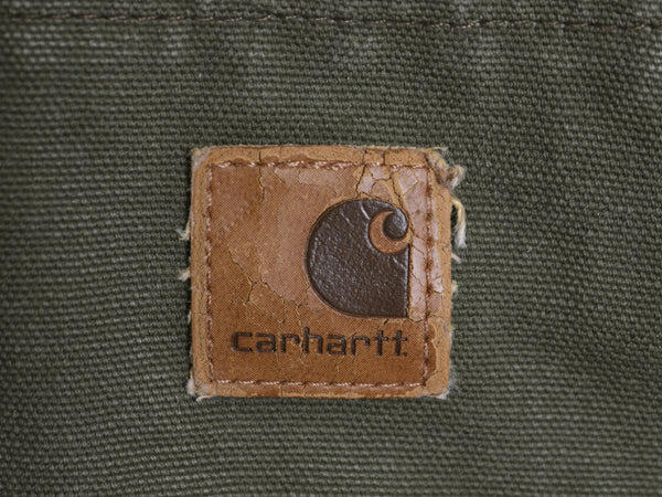 US企画 カーハート アクティブ ジャケット メンズ L 古着 ワーク ダック フード パーカー 中綿 キルティング ライナー ブルゾン ジャンパー