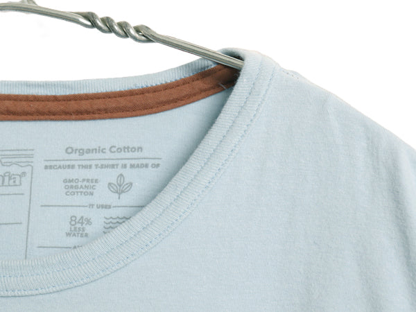 パタゴニア 葛飾北斎 浮世絵 プリント 長袖 Tシャツ メンズ M 22年製 アウトドア ロンT カットソー ロングスリーブ イラスト ライト ブルー